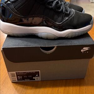 Nike Air Jordan 11 Low Black and White Sneakers